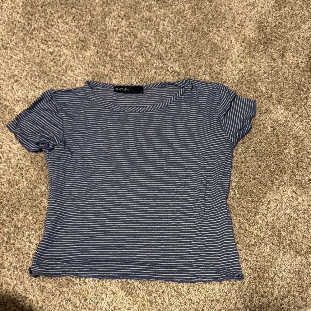 Striped Blue Women's Top